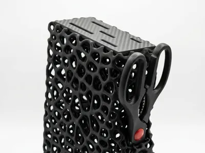 Modern Voronoi Kitchen Knife Block - Art peace