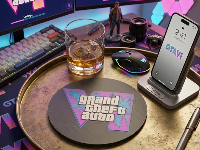 GTA 6 Logo Coaster for AMS Multi-Material