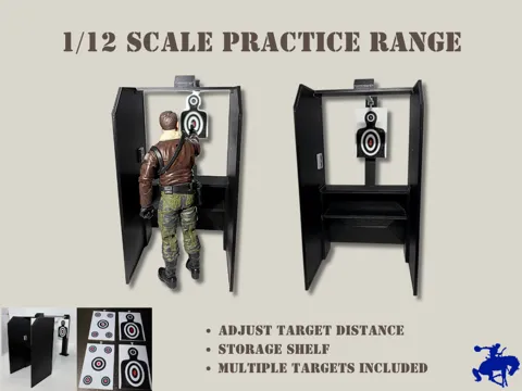 Figura decorativa: Practice Range for 1:12 Scale Action Figures — referencia de MakerWorld