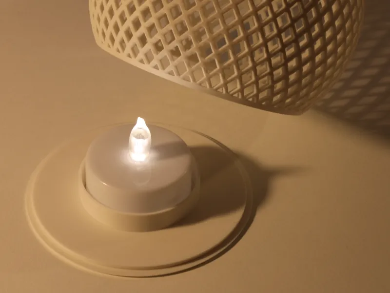Snowman Tealight Base