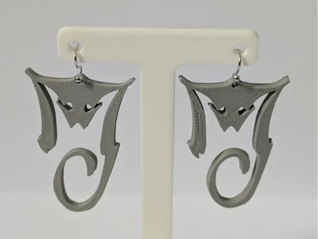 Michael Jackson 1995 HIStory Monogram Earrings