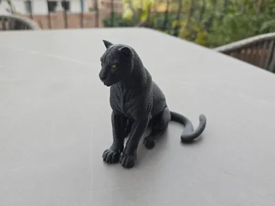 Sitting black panther (AMS)
