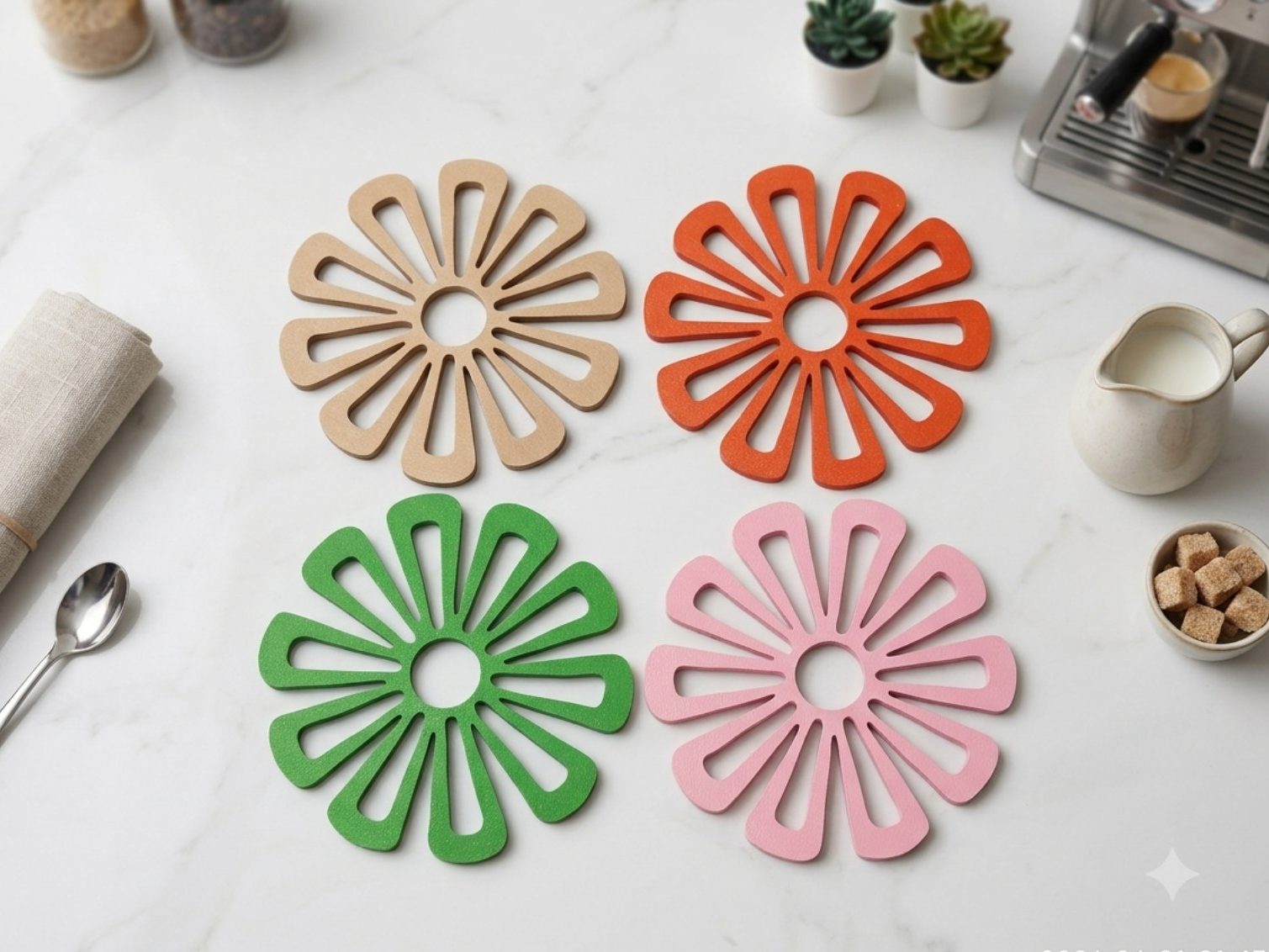 Coasters flower