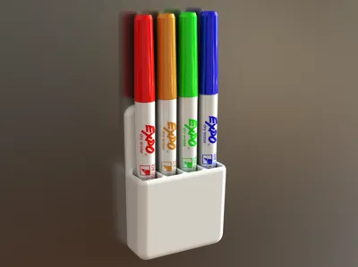 Magnetic Marker / Pen Holder - Fridge Magnet
