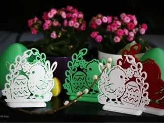 Easter Chick and Bunny Standing Decoration