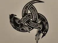Rune celtique au corbeau — photo 1