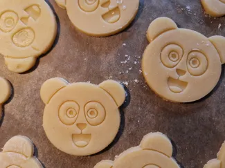 Panda Face Cookie Cutter With Stamp