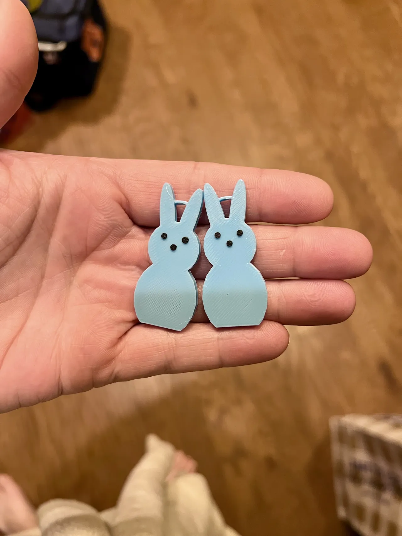 Peeps Bunny Earrings view 2