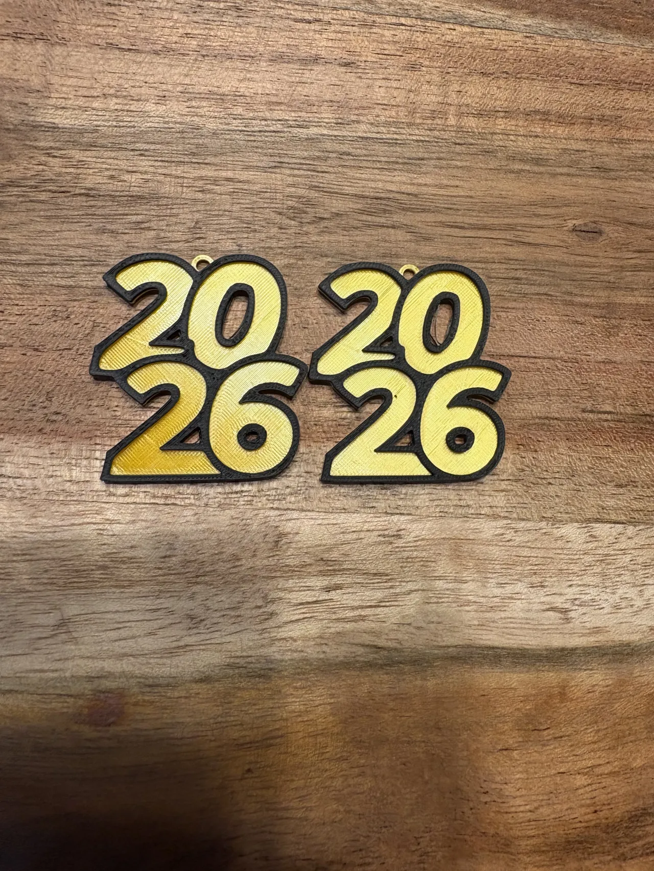 Happy New Year 2026 Earrings - Stacked view 2