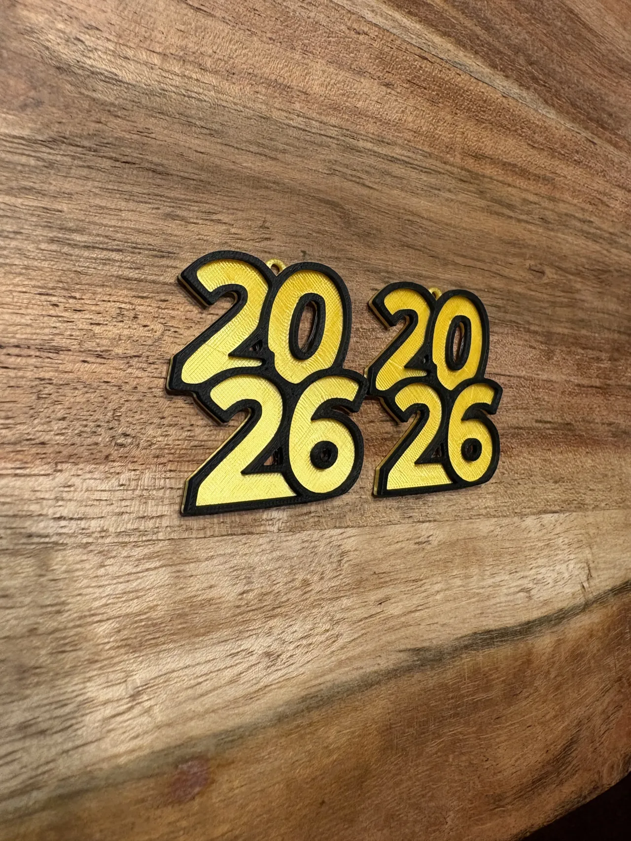 Happy New Year 2026 Earrings - Stacked view 3