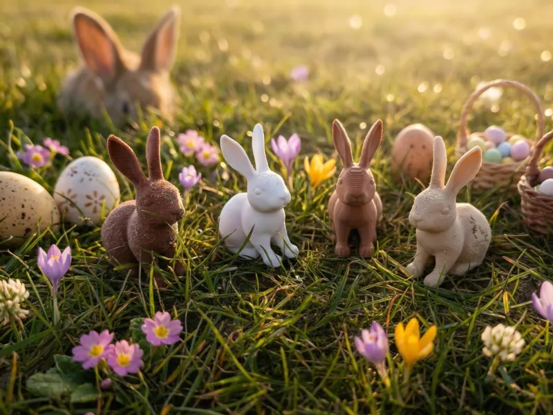 Einfacher Osterhase + Variante mit Fuzzy Skin