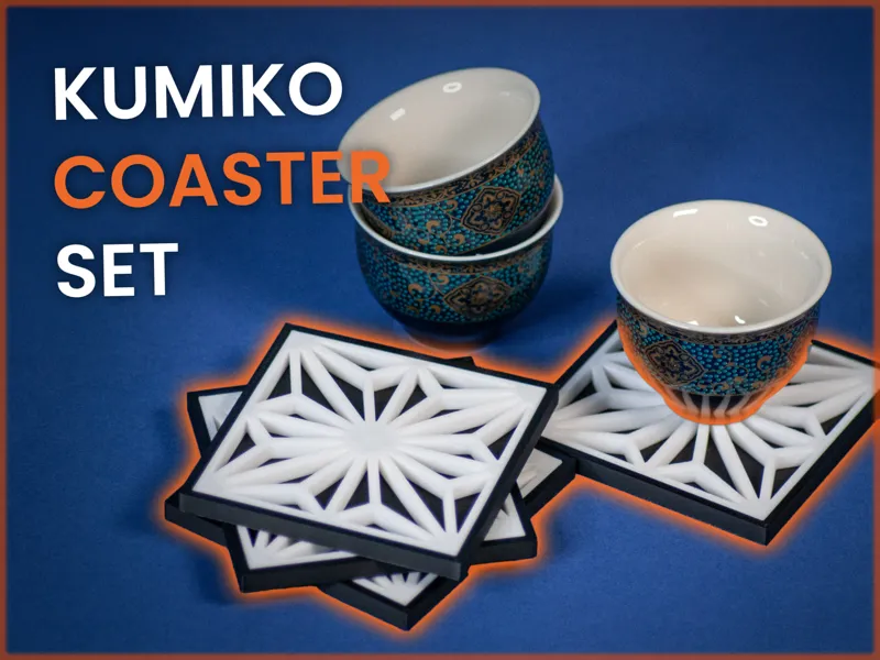 Japanese Kumiko Coaster Set