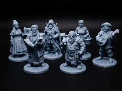 Fantasy Tavern & Town NPCs (6 Miniatures Set 1)