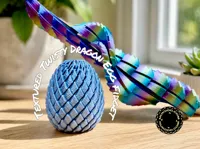 1 Textured Twisty Dragon Scale Egg Fidget