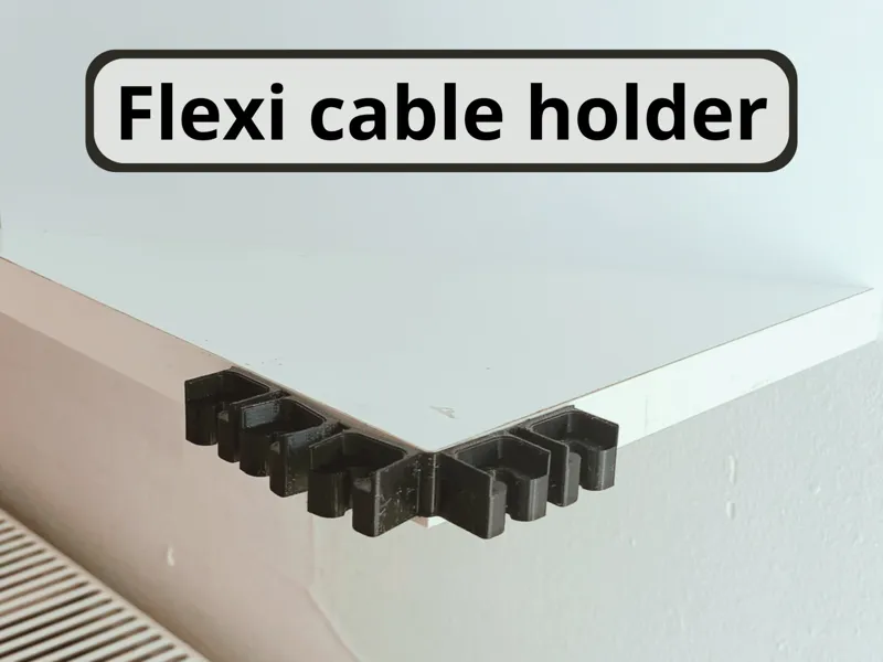 Flexible cable holder for 1 to 7 cables