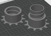 0.2mm layer, 2 walls, 15% infill (3D Waben)