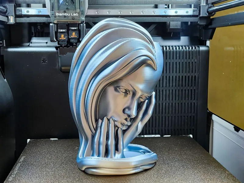 Woman flower pot