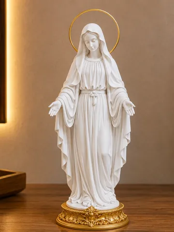Figura decorativa: Our Lady of Grace – Premium Religious Sculpture — vista de referencia 2