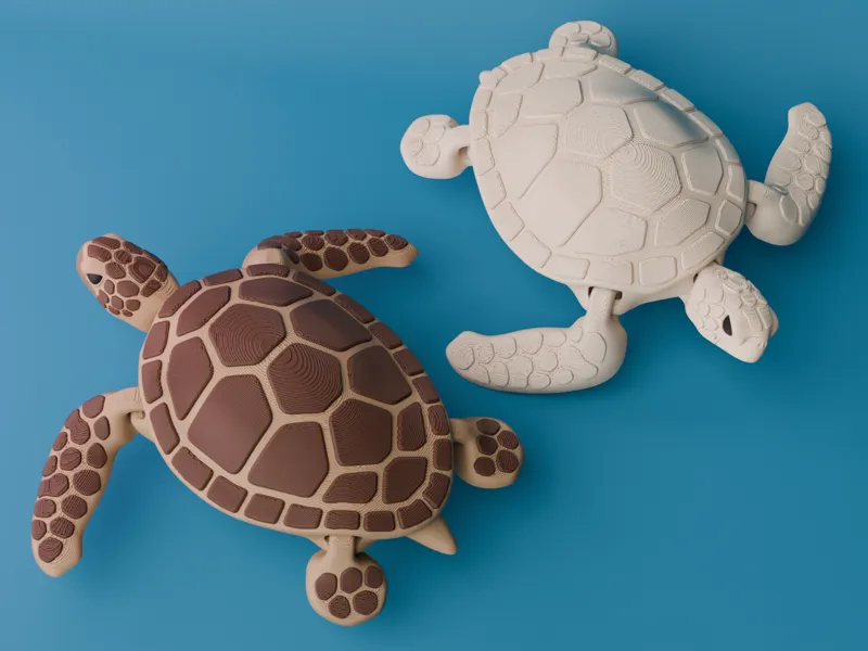 Articulated Sea Turtle (singlecolor & multicolor)