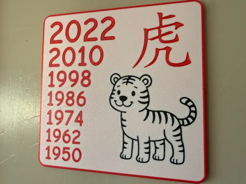 Year of the Tiger Wall Display