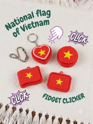Llavero: Vietnam Flag Collectible Keychain & Clicker Set — vista de referencia 2