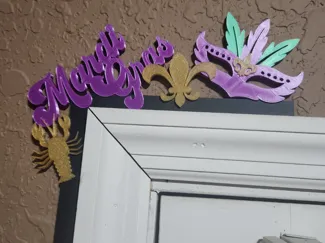 Mardi Gras Door Frame Decoration