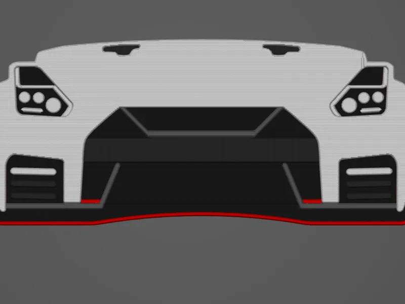 GTR R35 keychain