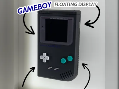 Game Boy Floating Display Cartridge Adapter