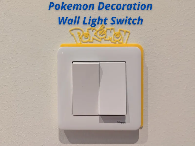 Wall Light Switch Pokemon Decoration