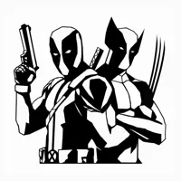 Tableau Deadpool contre Wolverine — photo 3