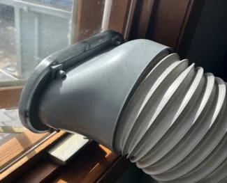 Portable AC hose adapter
