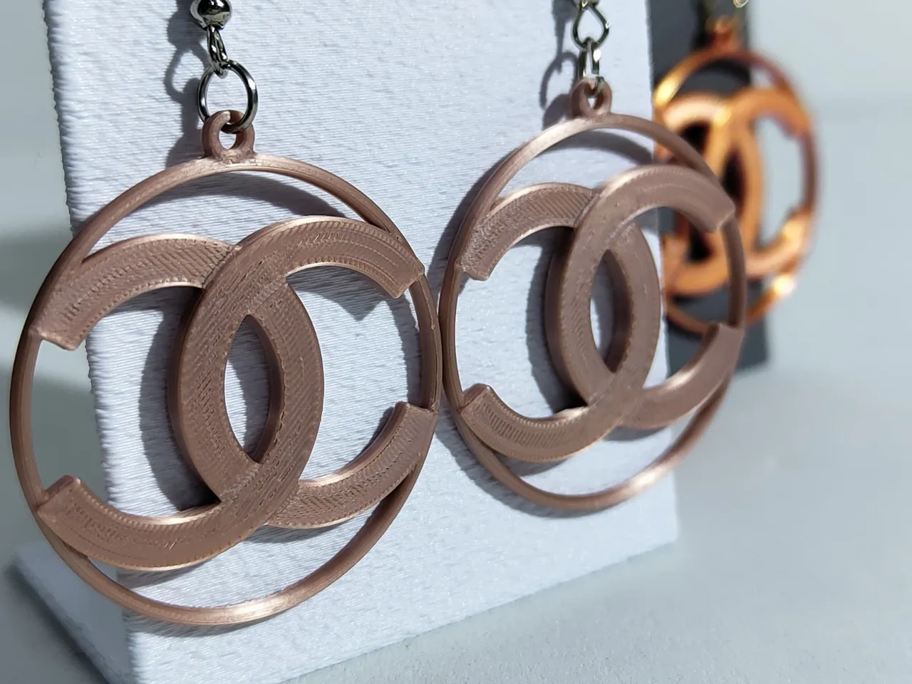 Inspired by Chanel style earrings jewelry V2 view 2