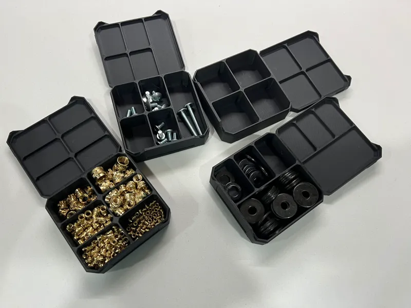 Configurable Clamshell Parts Box