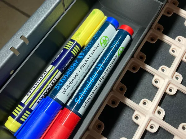 Boîte à crayons pour tiroir - complément Gridfinity (4x)
