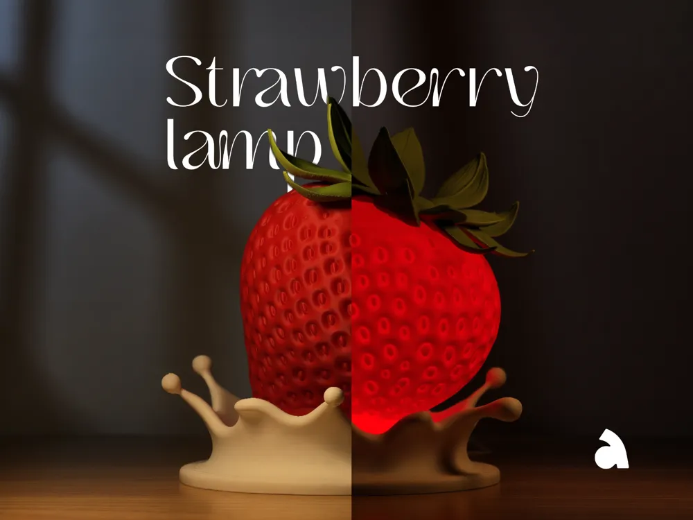 Accesorio de iluminación decorativa: Strawberry Lamp. Referencia del modelo original.