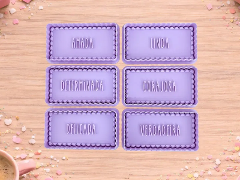 Set of 6 Cookie Cutters–Words Collection(9x4.5cm)