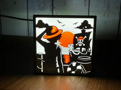 One Piece Sunset Harbor Light Box (120 mm)
