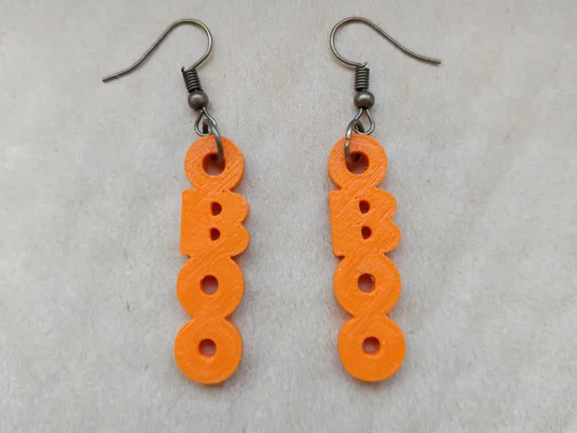 Boo Halloween Earrings