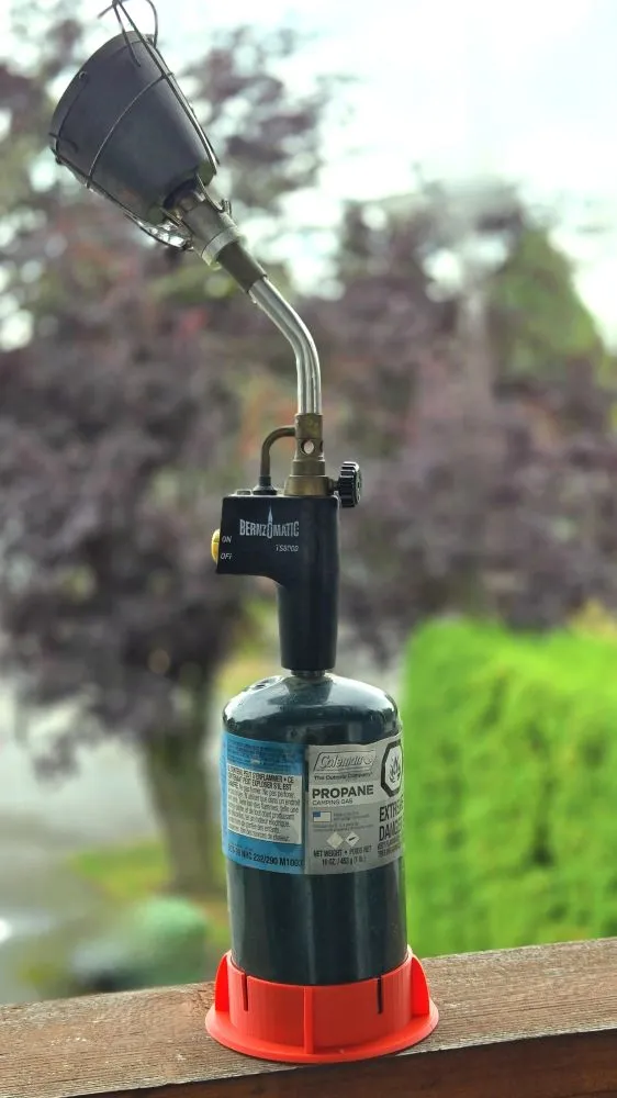 Searzall stabilizer base for 16 oz Coleman propane
