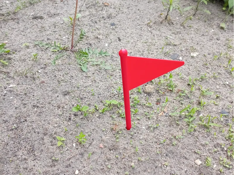 Minesweeper style flag