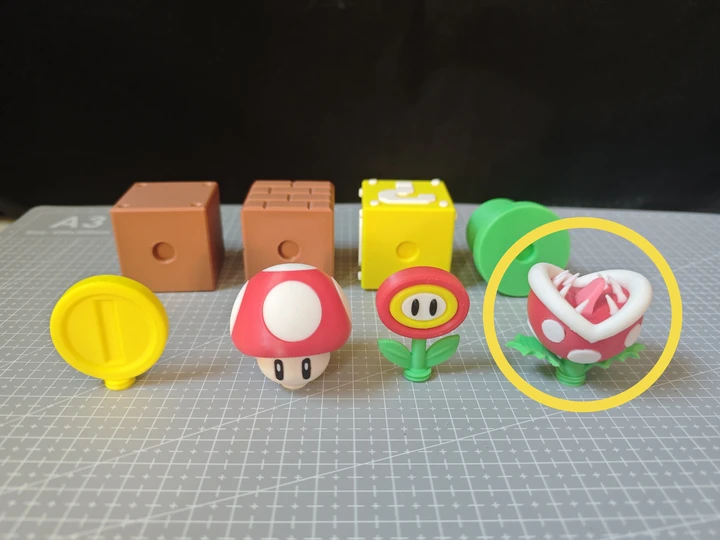 Miniatura 2 do modelo 3D 马里奥经典元素摆件 