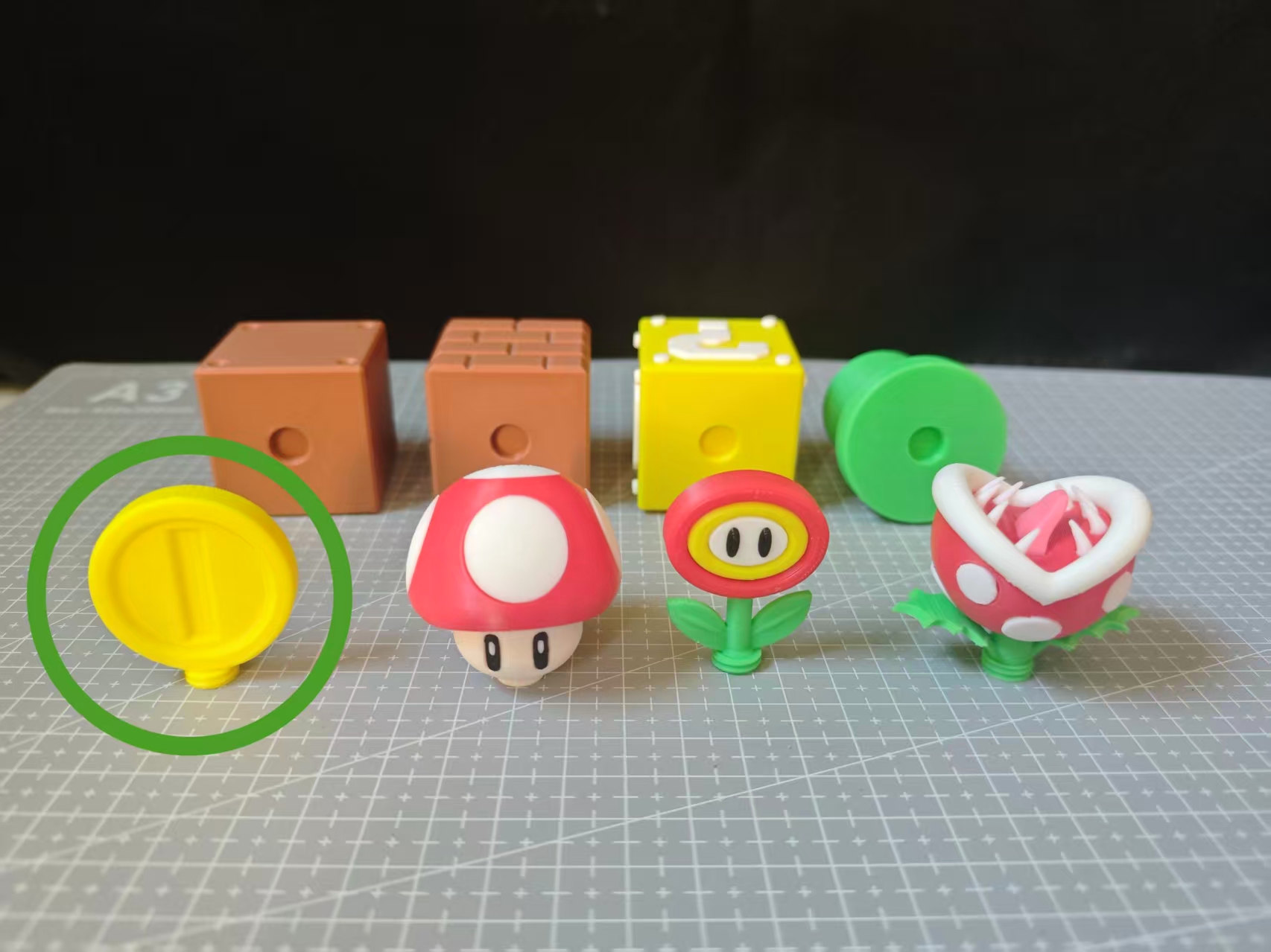Miniatura 5 do modelo 3D 马里奥经典元素摆件 