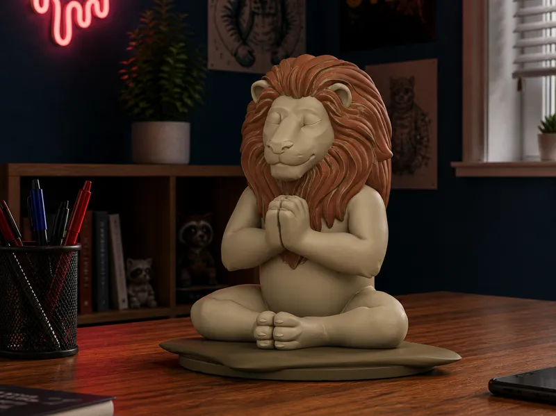 Zen Lion – Mindful Savana Series