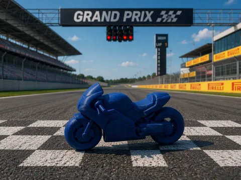 Letrero o emblema decorativo: Chubby Vehicles Series - #34 Sport Bike — referencia de MakerWorld
