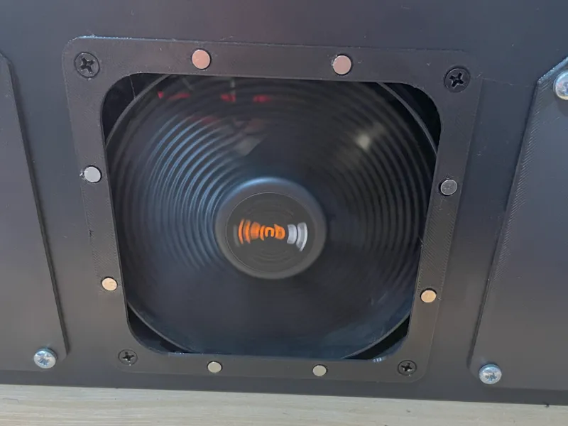 120 mm PC Fan Spacer and Mount for magnetic filter