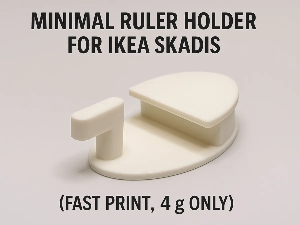 Support à règle minimaliste pour panneau Skadis