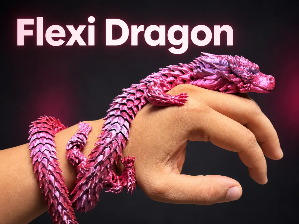 Adorno temático: Flexi Dragon – Articulated Fantasy Dragon. Referencia del modelo original.