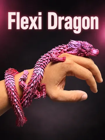 Adorno temático: Flexi Dragon – Articulated Fantasy Dragon — vista de referencia 2