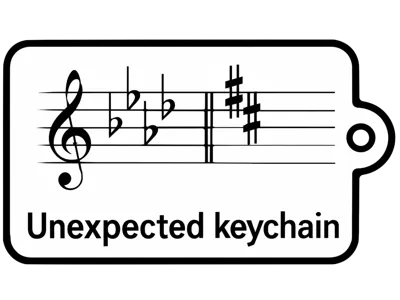 Funny Music Keychain