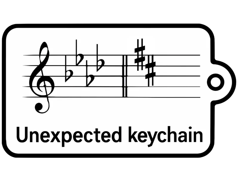 Funny Music Keychain